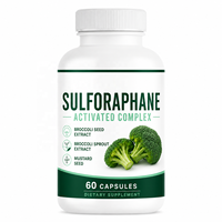 Capsules de Sulforaphane OEM 50MG – Complément de Sulforaphane avec Germes de Brocoli, Glucoraphanine, Myrosinase pour la Santé Cellulaire et Immunitaire