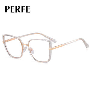 82146 Moda Tendência Gradiente Moldura de Óculos Personalizado Leve Moldura Anti-Azul Luz Tr90 Mulheres com Vidro Miopia - Product Image 4