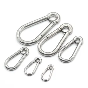 Sterling silver 304/316 aluminum/stainless steel hiking carabiner hook