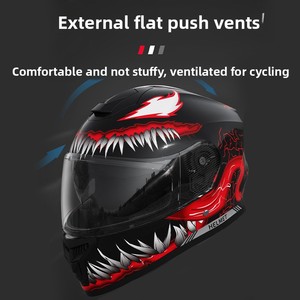 <span class=keywords><strong>Casque</strong></span> de <span class=keywords><strong>moto</strong></span> <span class=keywords><strong>Predator</strong></span> Design certifié DOT en ABS pour hommes et femmes, chaud pour l'hiver, scooter électrique, intégral, toutes saisons, universel - Product Image 4
