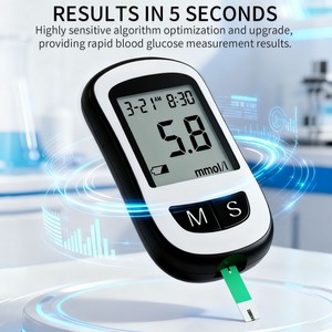 Medidor <span class=keywords><strong>de</strong></span> Glucosa en Sangre <span class=keywords><strong>de</strong></span> Bajo <span class=keywords><strong>Precio</strong></span>, Monitor <span class=keywords><strong>de</strong></span> Glucosa, Glucómetro, Kit <span class=keywords><strong>de</strong></span> Prueba para Diabéticos - Product Image 3