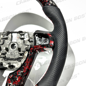 Envío Directo desde Almacén en EE. UU., Envío Gratuito, Volante de Fibra de Carbono Roja Forjada, Apto para G8 VE VF - Product Image 3