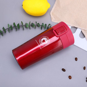 Mug Kopi Stainless Steel Portabel 380ml dengan Tutup, Botol Air, dan Gelas Smoothie/Jus untuk Anak-anak - Product Image 5