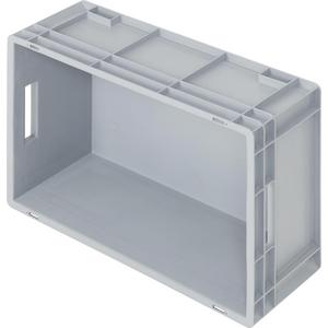 Europhälter MIT 2 durchfassgriffen, lxbxh 600x400x235mm, 45ลิตร, Grau - Product Image 3