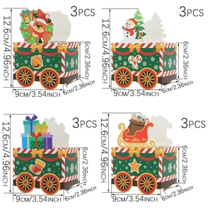 Nuovo Stile 24 Pezzi Scatole Calendario dell'Avvento Natalizie Cartoon Confezione Regalo <span class=keywords><strong>Design</strong></span> Trenino Scatola di Carta per <span class=keywords><strong>Regali</strong></span> - Product Image 5