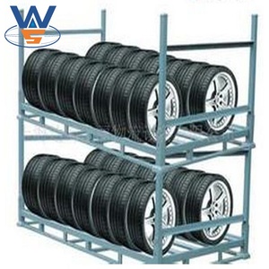 Made-in-China q235b thép xếp chồng và gấp lốp kệ cho pcr, SUV và TBR lốp từ nanjing chiến thắng - Product Image 2