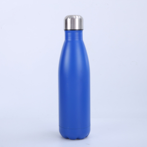 Màu xanh đậm sơn tĩnh điện thép không gỉ chai nước ngoài trời Cola hình uống trực tiếp cho người lớn cho du lịch nước sôi - Product Image 3