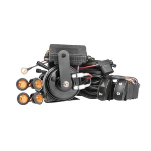 UTV ATV LED Turn Signal Horn Kit Rocker Switch Off Road Use Turning Flashers 105-118 Db Horn Turn Signal Kit With Light & Horn
