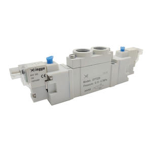 Mejor precio hecho en CHINA XY7220A 5/2 vías doble G1/4 1/8 Puerto 1MPa 12V 24VDC 1W válvulas de solenoide de aire neumáticas operadas por piloto - Product Image 1