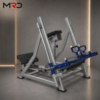 Máquina de remo de espalda con placas de acero para entrenamiento de fuerza y fitness de la parte superior del cuerpo