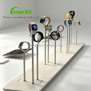 แท่นวางนาฬิกาแบบหลายช่องสำหรับร้านค้าปลีก, ที่วางนาฬิกาสำหรับเคาน์เตอร์, แท่นโชว์สมาร์ทวอทช์ระดับพรีเมียม - Product Image 1