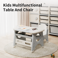 Table de lecture ergonomique en plastique pour enfants, bureau et chaise d'étude