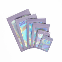 Custom Mini Ziplock Bag Frosted Klein Zakje Herbruikbare Ritssluiting Holografische Verpakking Plastic Zak