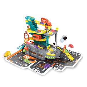 42 pièces de jouets de <span class=keywords><strong>garage</strong></span> de stationnement électrique pour enfants <span class=keywords><strong>avec</strong></span> lumière et musique - Product Image 1