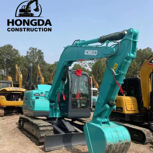 Mini-excavatrice sur chenilles d'occasion Kobelco SK75 d'origine japonaise, prix bas, haute qualité, avec moteur, boîte de vitesses, pompe, composants principaux - Product Image 1