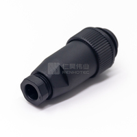 Connecteur spiralé étanche M18 rond en métal mâle 2 3 4 5 6 7 8 broches serré en nylon pour montage de capteur d'alimentation