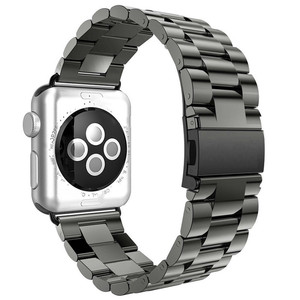 Promoción de Correas de Acero Inoxidable para Apple Watch Series 5 4 3 2, Color Negro, <span class=keywords><strong>40mm</strong></span> 44mm, Adaptador para Correa de iWatch - Product Image 3