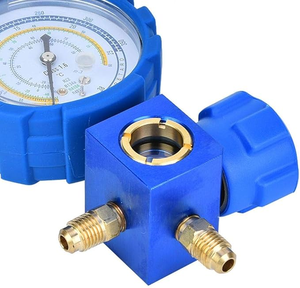 कई गेज सेट, हवा की स्थिति कई गुना कम दबाव ए/सी प्रशीतन उपकरण, दृष्टि ग्लास के साथ - Product Image 4