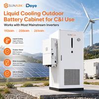 Armoire de batterie lithium-ion Sunark Outdoor 261 kWh, refroidissement liquide, IP54, gestion d'énergie pour micro-réseaux commerciaux, garantie 5 ans