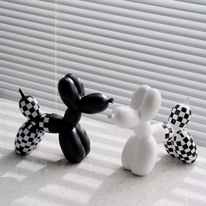 Transfronterizo nuevo negro blanco cuadrado blanqueador perro resina adornos creativo Art <span class=keywords><strong>Deco</strong></span> hogar suave sala de estar decoraciones aniversario - Product Image 1