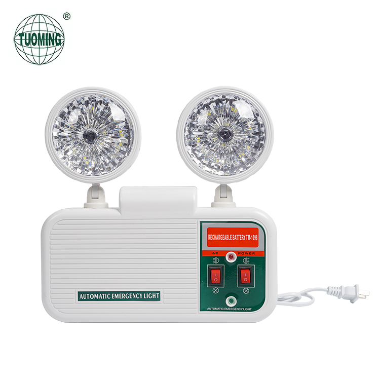 Двухточечный светодиодный перезаряжаемый аварийный фонарь 5050 для отеля