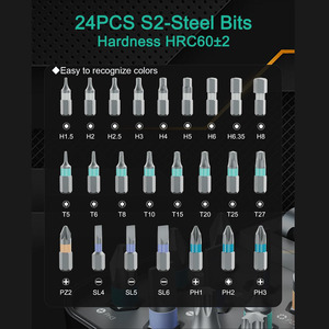 Rs1 24 in 1 Ratchet <b>Screwdriver</b> <b>Set</b> Magnetic <b>Bits</b> Household Wrench Driver Multi-Function Tool <b>Sets</b> 24 in 1 Tool <b>Sets</b> 24 in 1 24 - Product Image 3