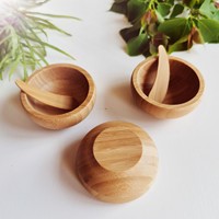 Mini masque facial en bois de bambou SPA outils de soins de la peau petit masque de bricolage bol à mélanger avec spatule et applicateur