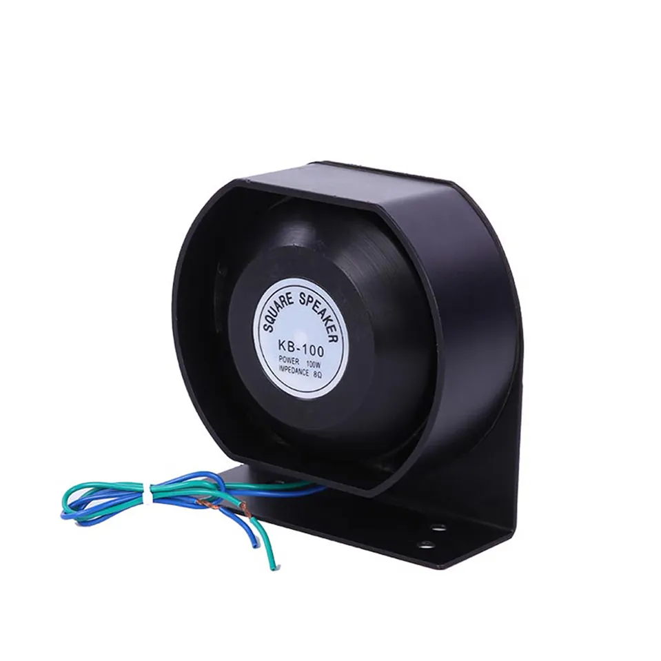 12V 100W 125dB alarme d'avertissement de voiture haut-parleur alarme électrique de voiture haut-parleur sirène de klaxon d'air