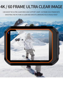 Caméra d'<span class=keywords><strong>action</strong></span> 4K Ultra HD 1080p avec écran tactile de 2,0 pouces, télécommande, étanche, antichoc, montable sur casque pour le ski - Product Image 6