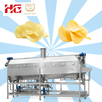 Stérilisateur automatique haute efficacité 300 kg/h pour légumes, snacks et aliments, avec ligne de mouture et mélangeur pour céréales, farine, chips de pommes de terre et riz
