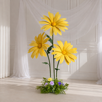 Lot de fleurs géantes autoportantes en mousse EVA pour allée de mariage, événements et vitrines - Vente en gros