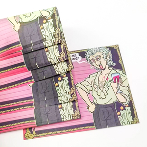 เครื่องเขียนชุดการ์ตูนพิมพ์ลายน่ารักมีกาวในตัวโน้ตที่กำหนดเอง - Product Image 4