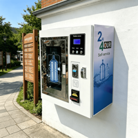 Distributeur d'eau RO mural pour appartement, station de remplissage d'eau potable intelligente et automatique avec écran LED