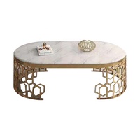 Offre Spéciale Professionnel Usine Personnalisé Moderne En Acier Inoxydable Marbre Table Basse