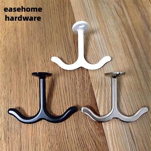 Çinko Alaşımlı Modern Çift Kancalı Kapı Askısı, Ceket veya Havlular İçin Beyaz Çift Askılı, Şık Askılıklar - Product Image 2