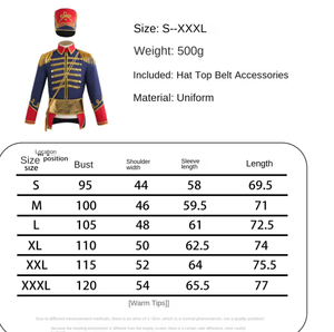 Costumes de Performance de Cour de Maréchal Européen Cosplay Décoration Luxueuse Chapeau Haut Disfraz Adulte Fête Halloween Carnaval Anime - Product Image 6
