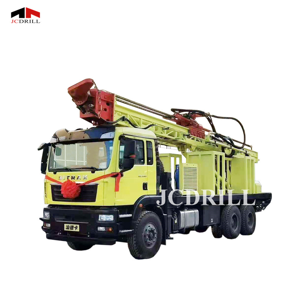 Brand new water well mounted rig prices used borehole drilling machine truck for sale with CE certificate