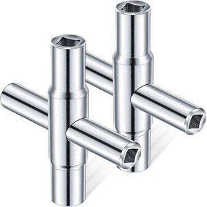 Clé à douille industrielle 4-en-1 pour <span class=keywords><strong>robinet</strong></span>, clé carrée 6,5/7/8/9 mm en acier inoxydable, clé réglable pour outils manuels de plombier OEM - Product Image 1