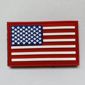 PVC Mazedonien Flagge Patch Mazedonien Flaggen PVC Klett verschluss Patches Mazedonische Flaggen Taktische Patch - Product Image 3