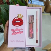 Kit de Rouge à Lèvres Végétalien 2-en-1 en Gros, Gloss Mat Naturel, Huile Repulpante Imperméable, Crayon à Lèvres, Ensemble Complet pour les Lèvres Marque Privée