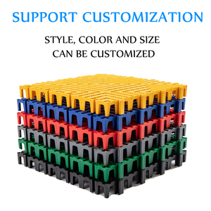 Tapis d'épissage de calandre en plastique Carreaux de sol de garage de salle de lavage de voiture Emboîtement professionnel pour centre de beauté de voiture - Product Image 2