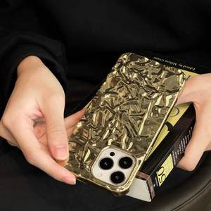 Custodia per telefono di lusso di lusso con personalità dorata per <span class=keywords><strong>iPhone</strong></span> 16 15Pro 14 13 12 11 <span class=keywords><strong>XS</strong></span> MAX XR <span class=keywords><strong>Cover</strong></span> <span class=keywords><strong>protettiva</strong></span> accessori - Product Image 5