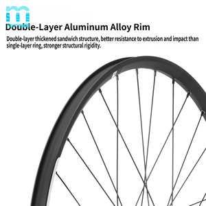 Jeu de roues de vélo SeeMore à dégagement rapide/axe traversant, 27,5 pouces, <span class=keywords><strong>VTT</strong></span>/XC/AM, jantes en alliage d'aluminium, 32 trous, moyeu <span class=keywords><strong>pour</strong></span> frein à disque - Product Image 5