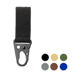 Chiến thuật đa mục đích Carabiner móc Webbing ngoài trời vòng chìa khóa chủ bánh Keychain Clip Nylon Webbing nhanh chóng phát hành khóa - Product Image 3
