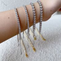 Bracelet de luxe personnalisé en argent 925 avec zircon CZ 5A pour femme, sans MOQ, en stock, Dylam