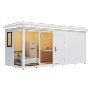 Casa Modulare Prefabbricata con Angoli Arrotondati, Angolo Relax per Amanti dei Libri, Cabina Mobile Resistente alle Intemperie, Casa Container da Strada - Product Image 1