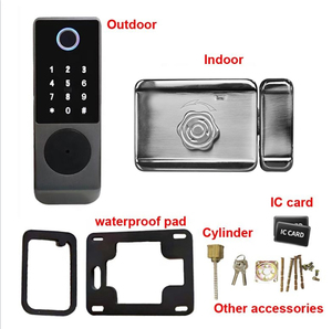 Khóa Cửa Thông Minh Tuya Chống Nước IP65 Khóa Vành Vân Tay Wifi Khóa Điện Tử Không Cần Chìa RFID Cho Cổng Ngoài Trời - Product Image 6