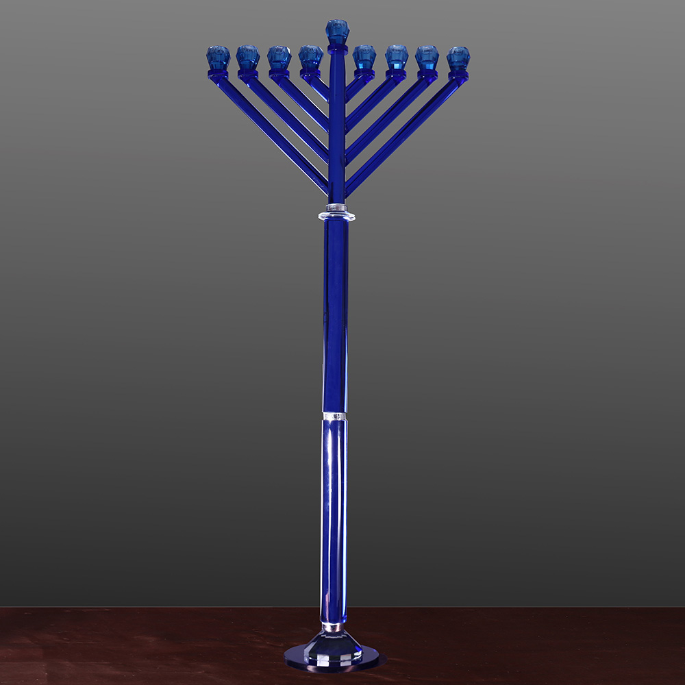 MH-1664 crystal Menorah Chanukah hanukka подсвечник