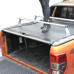 吉普角斗士的皮卡车床罩铝制可锁定手动伸缩式车床罩