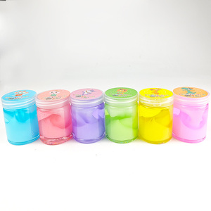 Wholesale Extra-Stretchy Simple Design Scented Clear Slime Mix Cream Crystal Slime - Product Image 2